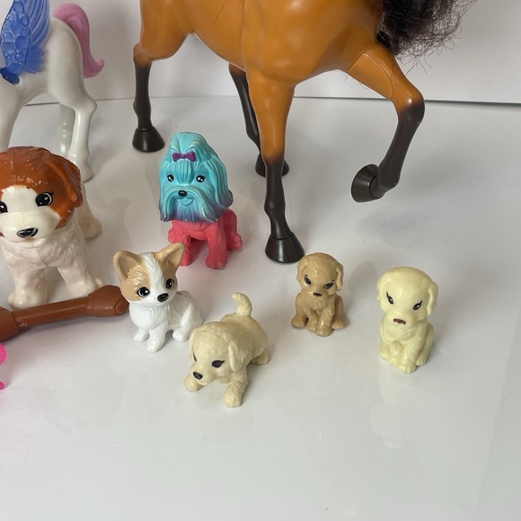 Barbie Animals Pets Dog Puppy Horse Cat Butterfly Lot Of 14 - Picture 4 of 10